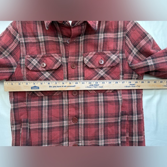 Merona Men’s Fleece Lined Flannel Jacket Size Small - Picture 4 of 7